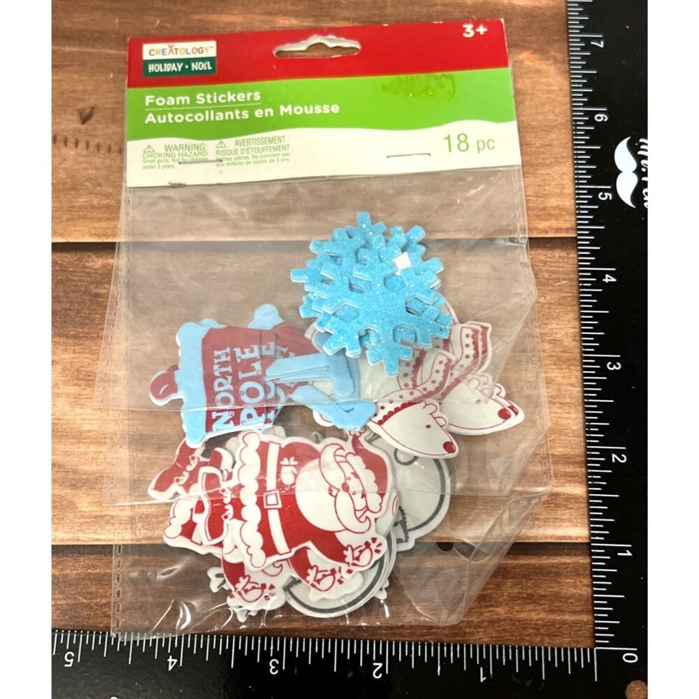 Creatology Holiday Noel Foam Stickers 18 Pc embellishment snowflake 365959
